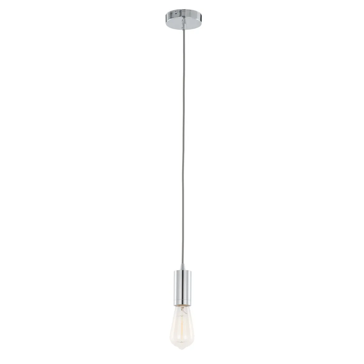Moderna, nowoczesna oprawka wisząca, chromowana, E27, DS-M-038 CHROME